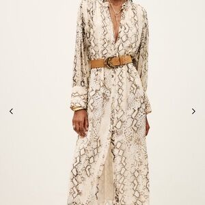 Elegant Snake Print Maxi Dress by Ba$h.